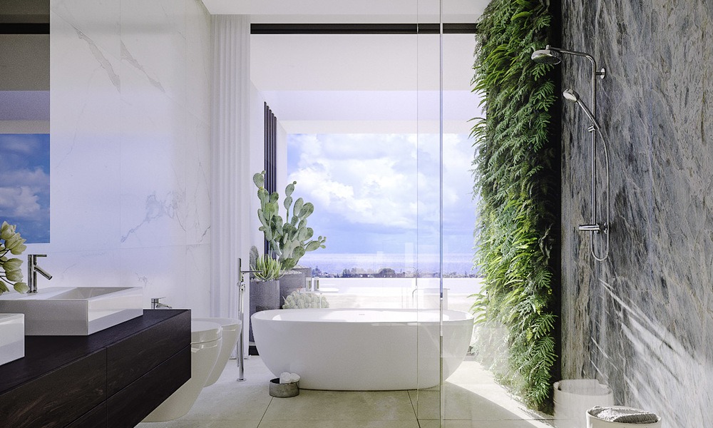 Nouvelles villas modernes et contemporaines à vendre, vue panoramique sur mer, sur le New Golden Mile entre Marbella et Estepona 13988