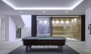 Nouvelles villas modernes et contemporaines à vendre, vue panoramique sur mer, sur le New Golden Mile entre Marbella et Estepona 13991 