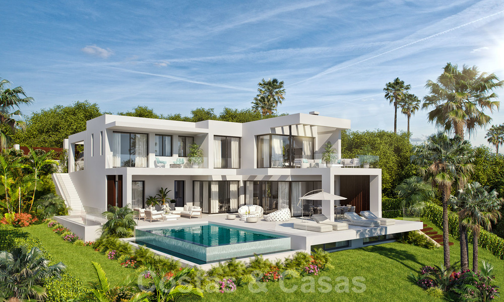Nouvelles villas modernes et contemporaines à vendre, vue panoramique sur mer, sur le New Golden Mile entre Marbella et Estepona 19651