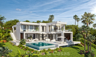 Nouvelles villas modernes et contemporaines à vendre, vue panoramique sur mer, sur le New Golden Mile entre Marbella et Estepona 19651 