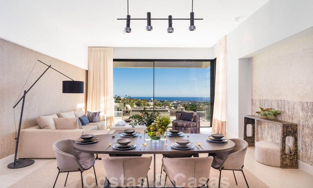 Nouveaux appartements de luxe et exclusifs à vendre avec design contemporain et vue mer, à Benahavis - Marbella 35228