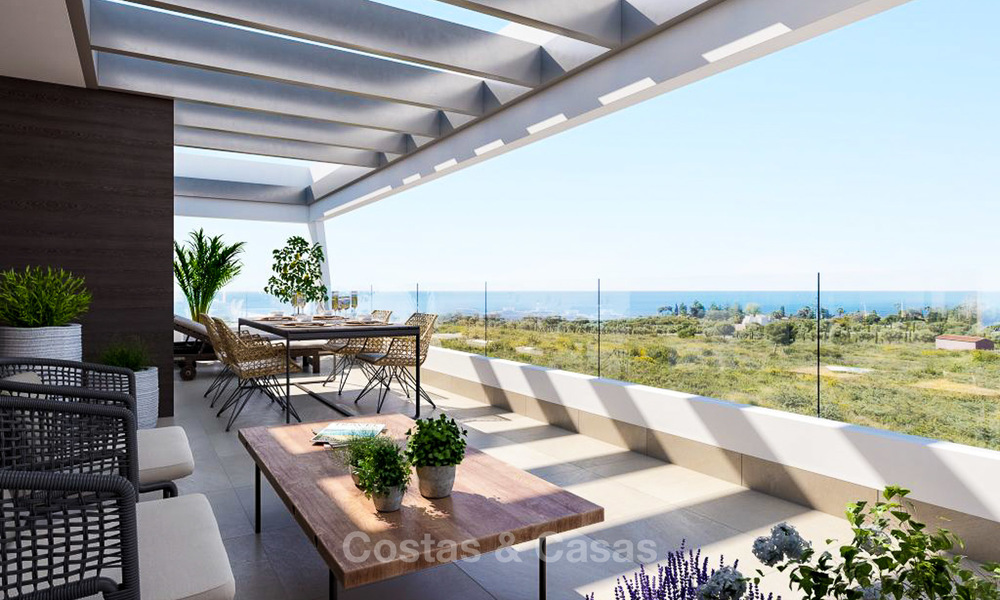 Nouveaux appartements de luxe avec vue sur mer à vendre, design moderne et contemporain, Marbella 5111