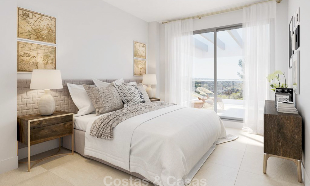 Nouveaux appartements de luxe avec vue sur mer à vendre, design moderne et contemporain, Marbella 5116