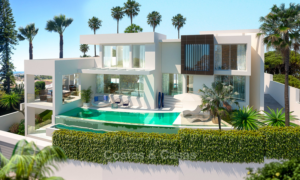 Nouvelle villa de luxe moderne et contemporain à vendre, avec vue sur mer et la montagne, Nueva Andalucia, Marbella 5527