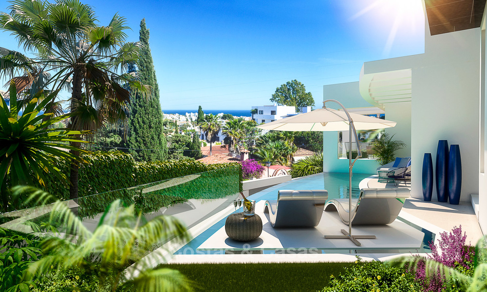 Nouvelle villa de luxe moderne et contemporain à vendre, avec vue sur mer et la montagne, Nueva Andalucia, Marbella 5528