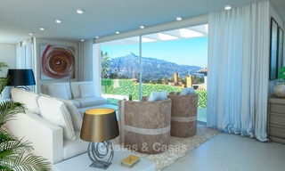 Nouvelle villa de luxe moderne et contemporain à vendre, avec vue sur mer et la montagne, Nueva Andalucia, Marbella 5531 