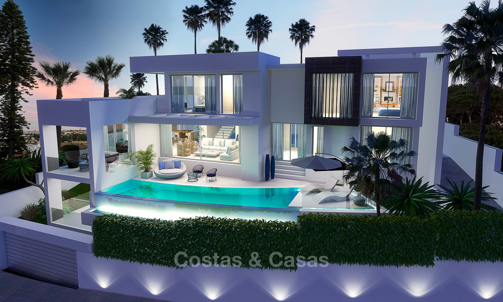 Nouvelle villa de luxe moderne et contemporain à vendre, avec vue sur mer et la montagne, Nueva Andalucia, Marbella 5535