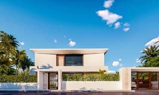 Nouvelles villas modernes de style avant-garde avec vues sur mer à vendre, La Duquesa, Manilva, Costa del Sol 5607 