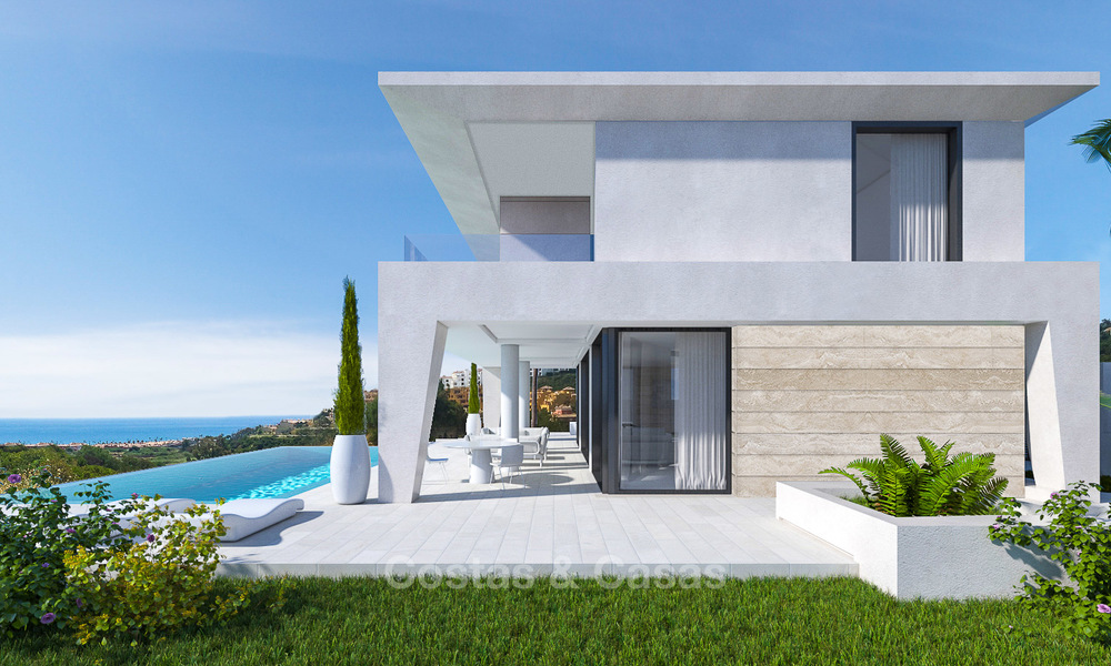 Nouvelles villas modernes de style avant-garde avec vues sur mer à vendre, La Duquesa, Manilva, Costa del Sol 5608