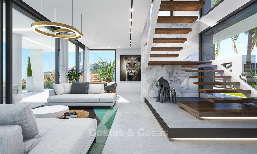 Nouvelles villas modernes de style avant-garde avec vues sur mer à vendre, La Duquesa, Manilva, Costa del Sol 5609