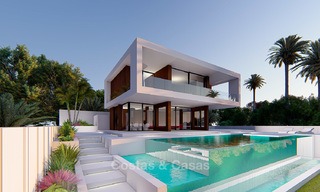 A vendre ! Nouvelle villa de luxe moderne avec vue sur mer et golf à Estepona. 5611 