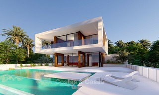 A vendre ! Nouvelle villa de luxe moderne avec vue sur mer et golf à Estepona. 5612 