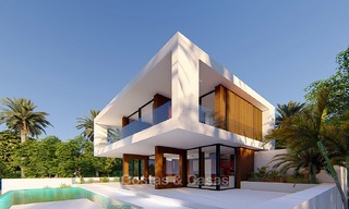 A vendre ! Nouvelle villa de luxe moderne avec vue sur mer et golf à Estepona. 5613 