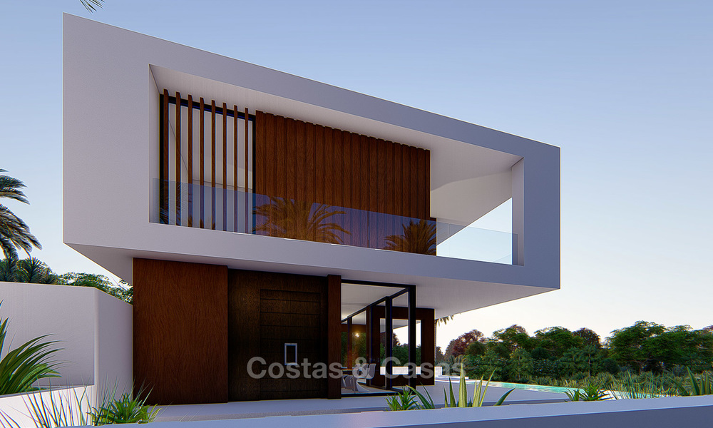 A vendre ! Nouvelle villa de luxe moderne avec vue sur mer et golf à Estepona. 5614