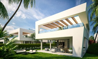 Nouvelles villas de luxe en bord de mer à vendre, style contemporain, San Pedro, Marbella 5616 