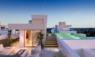Nouvelles villas de luxe en bord de mer à vendre, style contemporain, San Pedro, Marbella 5618 