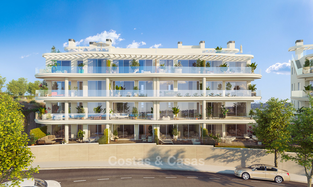 De nouveaux appartements luxueux avec vue panoramique sur mer à vendre, Fuengirola, Costa del Sol 5671