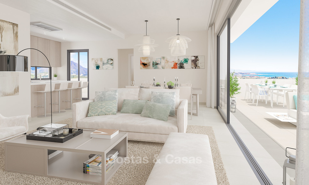 Nouveaux appartements de golf et maisons de ville avant-gardistes à vendre, vues imprenables sur la mer, Casares, Costa del Sol 5720