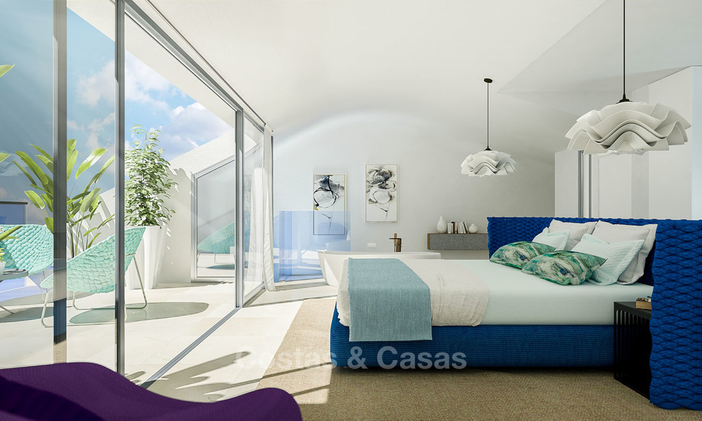 Nouveaux appartements exclusifs, style d'avant-garde à vendre, avec vue panoramique sur mer, Benalmadena, Costa del Sol 5745