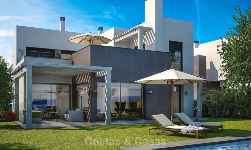 Dernière villa! Entièrement meublé! Nouvelles villas de luxe modernes à vendre, avec vue sur la mer et le golf, New Golden Mile, Marbella - Estepona 5789