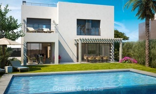 Dernière villa! Entièrement meublé! Nouvelles villas de luxe modernes à vendre, avec vue sur la mer et le golf, New Golden Mile, Marbella - Estepona 5791 