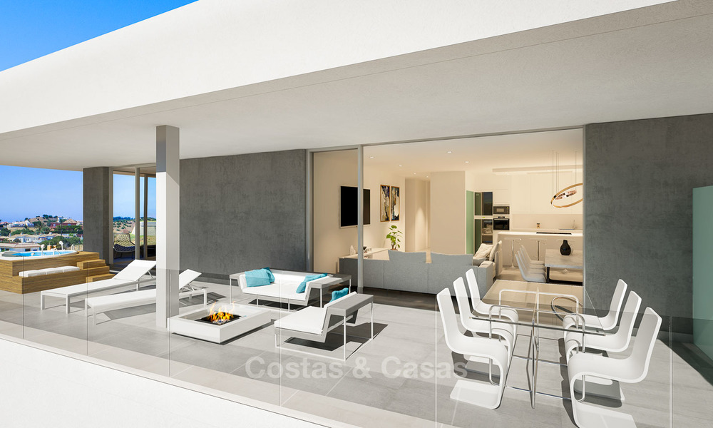 Appartements ensoleillés de luxe et modernes à vendre, avec vue imprenable sur la mer, Fuengirola, Costa del Sol 5839