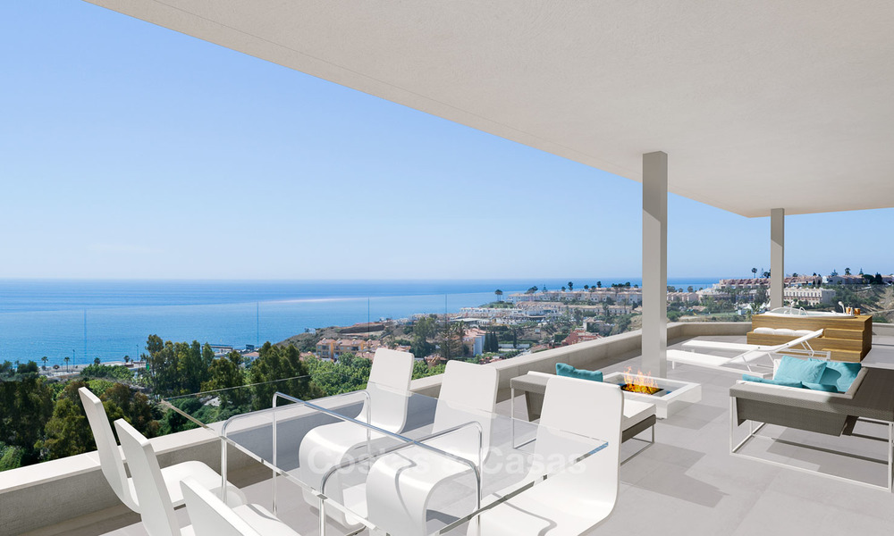 Appartements ensoleillés de luxe et modernes à vendre, avec vue imprenable sur la mer, Fuengirola, Costa del Sol 5840
