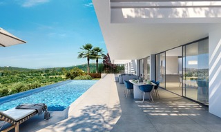 Grandes villas de luxe modernes à vendre, dans un prestigieux complexe de golf avec vue panoramique sur mer, Benahavis - Marbella 5906 