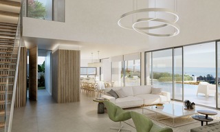 Grandes villas de luxe modernes à vendre, dans un prestigieux complexe de golf avec vue panoramique sur mer, Benahavis - Marbella 5910 