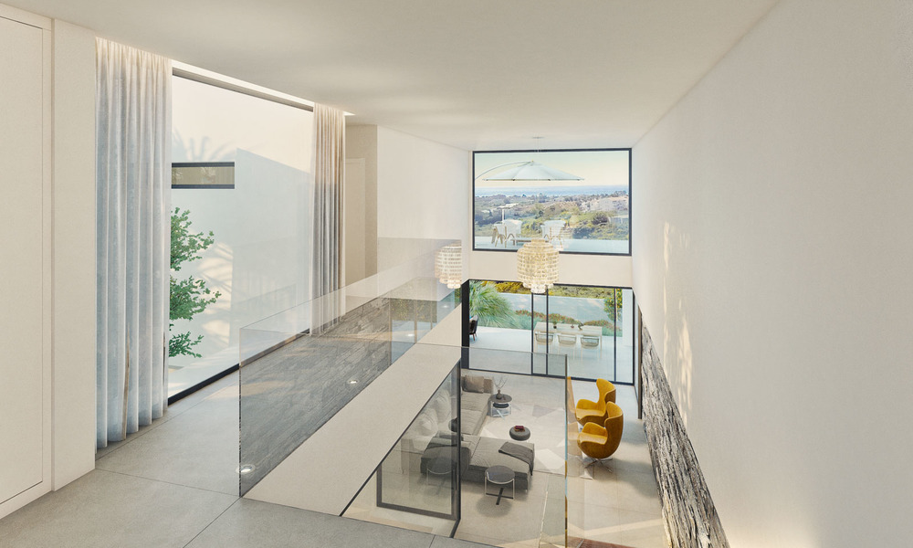 Grandes villas de luxe modernes à vendre, dans un prestigieux complexe de golf avec vue panoramique sur mer, Benahavis - Marbella 5911