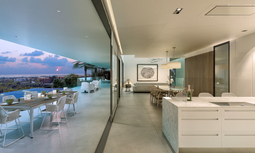 Grandes villas de luxe modernes à vendre, dans un prestigieux complexe de golf avec vue panoramique sur mer, Benahavis - Marbella 5915