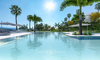 Appartements modernes de luxe à vendre, dans un complexe exclusif avec lagon privé, Casares - Costa del Sol 5917 