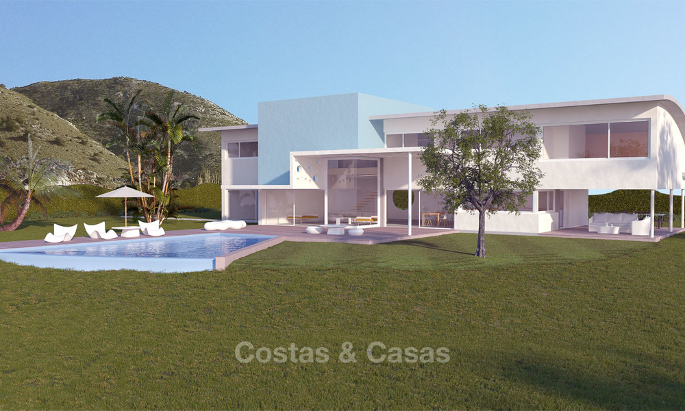 Villa unique et exclusive, style avant-garde à vendre, avec vue panoramique sur la mer à Benalmadena, Costa del Sol 6091