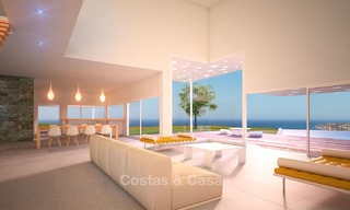 Villa unique et exclusive, style avant-garde à vendre, avec vue panoramique sur la mer à Benalmadena, Costa del Sol 6092 