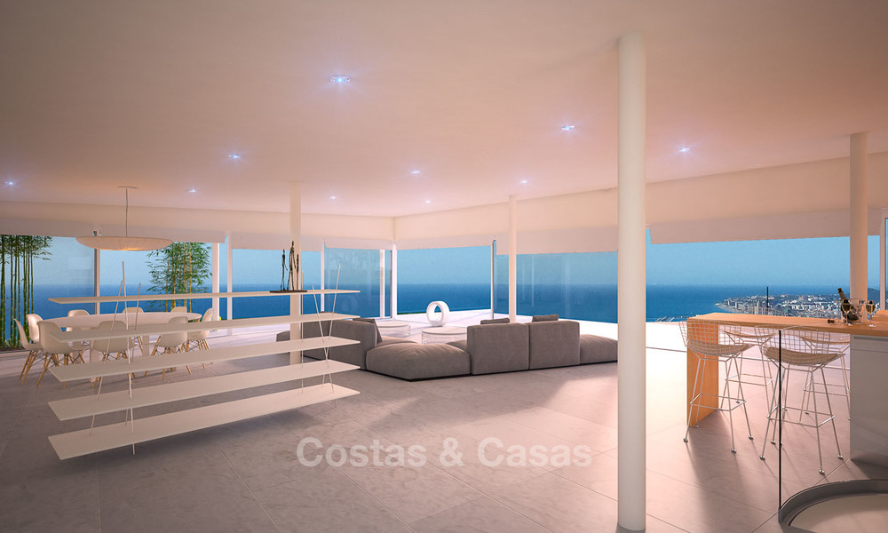 Villa unique et exclusive, style avant-garde à vendre, avec vue panoramique sur la mer à Benalmadena, Costa del Sol 6097