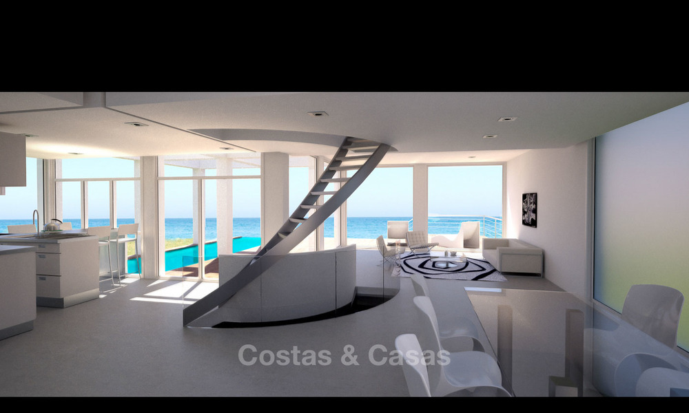 De charmantes villas modernes à vendre dans un emplacement privilégié avec vue panoramique sur la mer et la baie - Benalmadena, Costa del Sol 6120