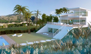De charmantes villas modernes à vendre dans un emplacement privilégié avec vue panoramique sur la mer et la baie - Benalmadena, Costa del Sol 6122 