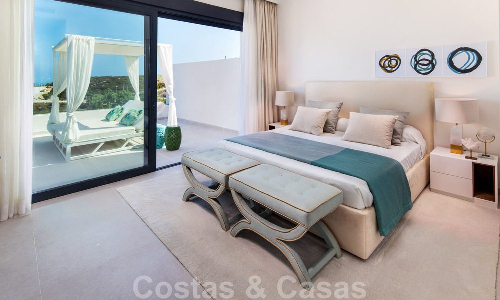 Nouveaux maisons de ville avant-gardistes à vendre, vues imprenables sur la mer, Casares, Costa del Sol 41427