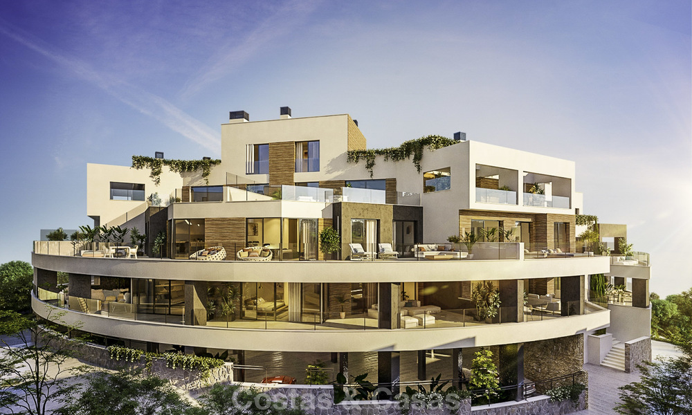 Nouveaux appartements attrayants avec belle vue mer à vendre, Marbella 19166