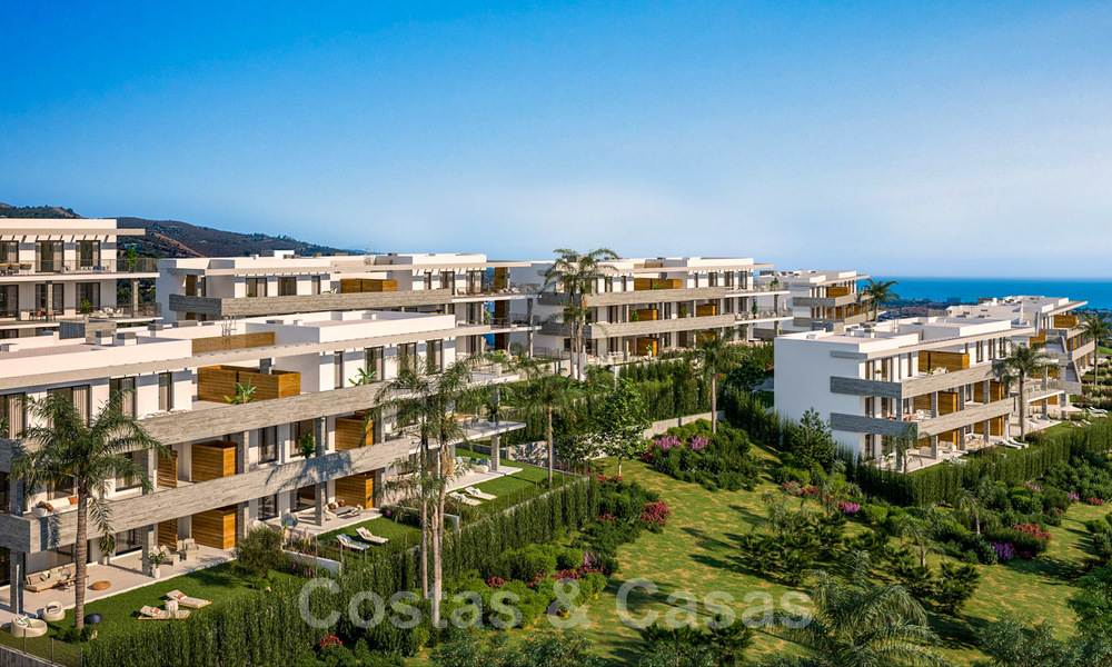 Nouveaux appartements passifs modernes dans une station balnéaire 5 étoiles à vendre à Marbella avec une vue imprenable sur la mer 29179