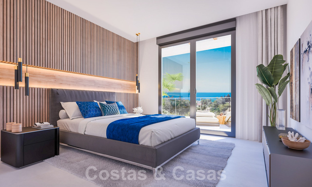 Nouveaux appartements passifs modernes dans une station balnéaire 5 étoiles à vendre à Marbella avec une vue imprenable sur la mer 29182