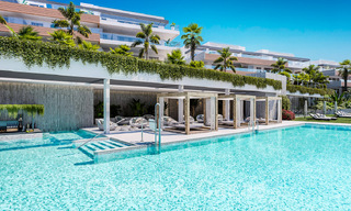 Nouveaux appartements passifs modernes dans une station balnéaire 5 étoiles à vendre à Marbella avec une vue imprenable sur la mer 51377 