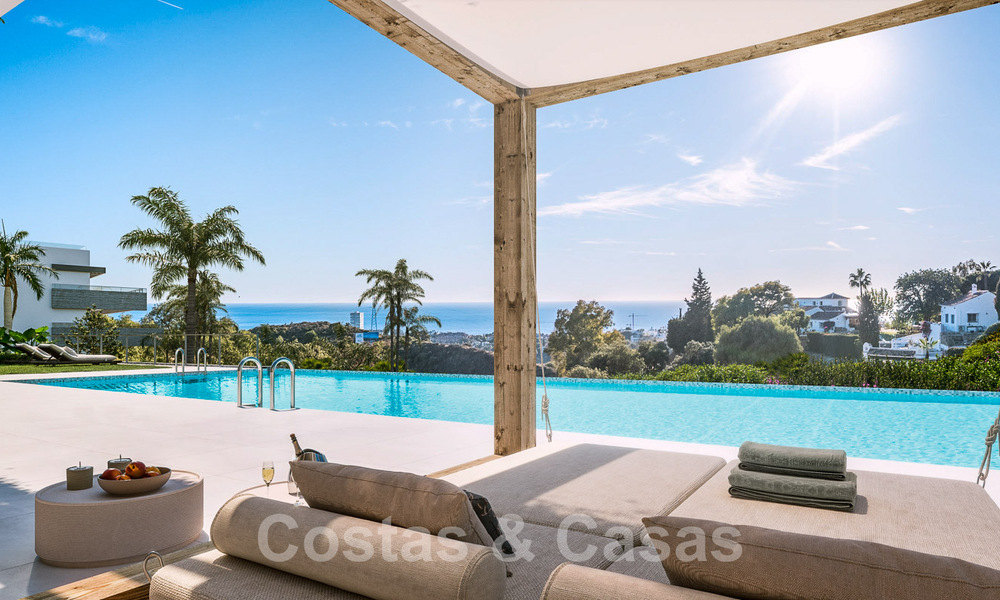 Nouveaux appartements passifs modernes dans une station balnéaire 5 étoiles à vendre à Marbella avec une vue imprenable sur la mer 51381