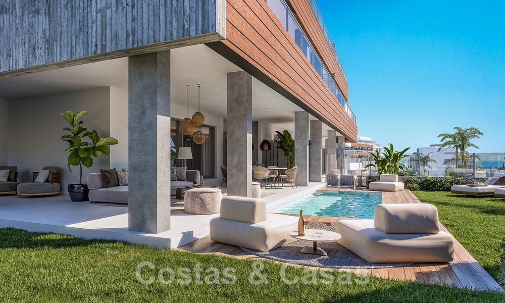 Nouveaux appartements passifs modernes dans une station balnéaire 5 étoiles à vendre à Marbella avec une vue imprenable sur la mer 51399