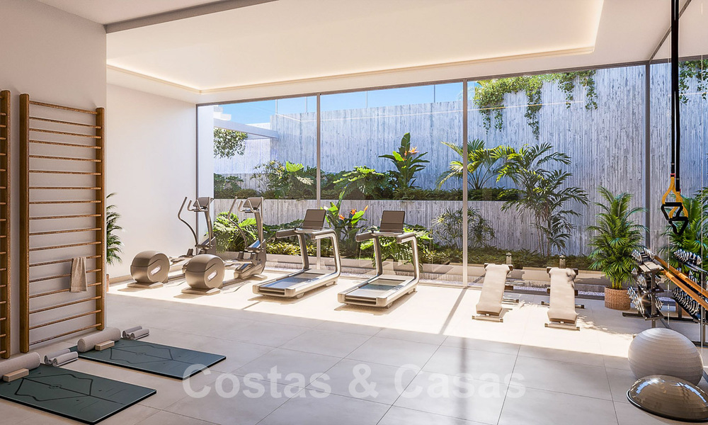 Nouveaux appartements passifs modernes dans une station balnéaire 5 étoiles à vendre à Marbella avec une vue imprenable sur la mer 51401