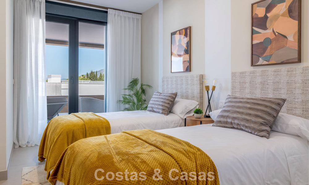 Nouveaux appartements modernes dans une station balnéaire 5 étoiles à vendre à Marbella avec une vue imprenable sur la mer 802793