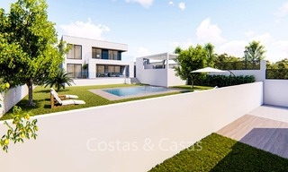 Villas contemporaines neuves à prix attractifs à vendre, à quelques minutes à pied de la plage, Manilva, Costa del Sol 6282 