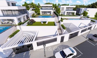 Villas contemporaines neuves à prix attractifs à vendre, à quelques minutes à pied de la plage, Manilva, Costa del Sol 6290 