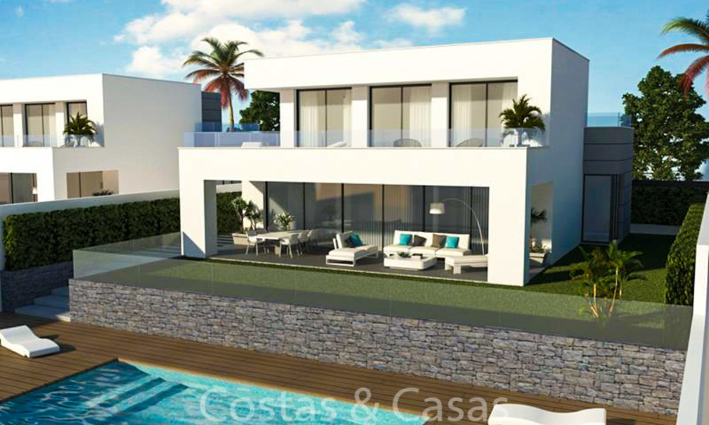 Villas de luxe modernes à vendre, avec vue sur la mer et le golf, Manilva, Costa del Sol. 6292