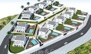 Villas de luxe modernes à vendre, avec vue sur la mer et le golf, Manilva, Costa del Sol. 6297 